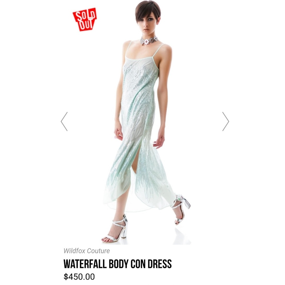 Wildfox White Label Waterfall Body Con Dress